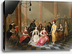 Постер Джансенс Иероним An Elegant Company at Music Before a Banquet Постер Джансенс Иероним An Elegant Company at Music Before a Banquet