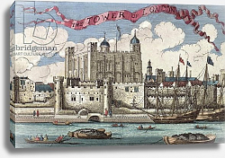 Постер Школа: Английская 18в. Tower of London Seen from the River Thames, c.1700 Постер Школа: Английская 18в. Tower of London Seen from the River Thames, c.1700
