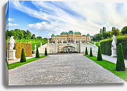 Постер Австрия, Вена. Upper Belvedere. Main palace Постер Австрия, Вена. Upper Belvedere. Main palace