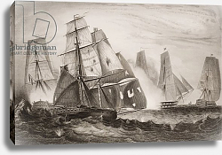 Постер Школа: Английская 19в. Intrepid behaviour of Captain Charles Napier in H.M. 18 gun Brig Постер Школа: Английская 19в. Intrepid behaviour of Captain Charles Napier in H.M. 18 gun Brig