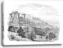 Постер Saint Ursula castle or Church of Saint Ursula, Cannes, France. vintage engraving Постер Saint Ursula castle or Church of Saint Ursula, Cannes, France. vintage engraving