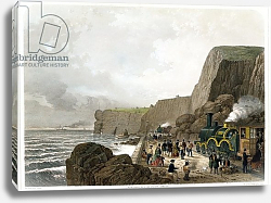 Постер Школа: Английская 19в. South Devon Railway: Landslip near the Parson and Clerk Rock, Dec. 29th 1852 Постер Школа: Английская 19в. South Devon Railway: Landslip near the Parson and Clerk Rock, Dec. 29th 1852