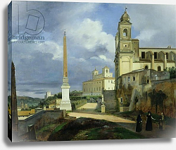 Постер Гране Франсуа Trinita dei Monti and the Villa Medici, Rome, 1808 Постер Гране Франсуа Trinita dei Monti and the Villa Medici, Rome, 1808