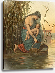 Постер Моррис Филип The infant Moses and his mother Постер Моррис Филип The infant Moses and his mother