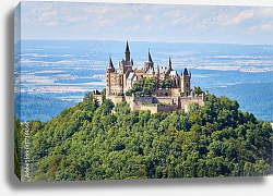 Постер Старинный замок-крепость Гогенцоллерн, Германия Постер Старинный замок-крепость Гогенцоллерн, Германия