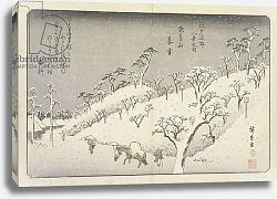 Постер Утагава Хирошиге (яп) Riches Bequest 1913 Evening Snow at Asuka Hill, Asukayama, Постер Утагава Хирошиге (яп) Riches Bequest 1913 Evening Snow at Asuka Hill, Asukayama,