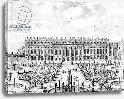 Постер Школа: Голландская 18в. The South facade of Hampton Court Постер Школа: Голландская 18в. The South facade of Hampton Court