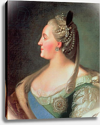Постер Рокотов Федор Portrait of Empress Catherine II the Great, after 1763 Постер Рокотов Федор Portrait of Empress Catherine II the Great, after 1763