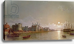 Постер Пефер Генри The Thames by Moonlight with Traitors' Gate and the Tower of London Постер Пефер Генри The Thames by Moonlight with Traitors' Gate and the Tower of London