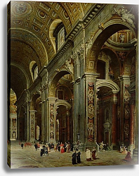 Постер Панини Джованни Паоло Cardinal Melchior de Polignac Visiting St. Peter's in Rome Постер Панини Джованни Паоло Cardinal Melchior de Polignac Visiting St. Peter's in Rome