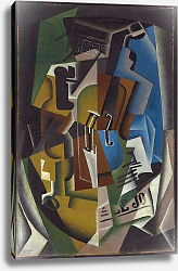 Постер Грис Хуан Violin and Newspaper; Violon et journal, 1917 Постер Грис Хуан Violin and Newspaper; Violon et journal, 1917