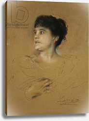 Постер Ленбах Франц Portrait of Marcella Sembrich, 1891 Постер Ленбах Франц Portrait of Marcella Sembrich, 1891