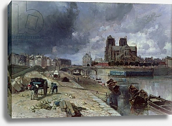 Постер Джонкинд Йохан Notre-Dame from the Quai de la Tournelle, 1852 Постер Джонкинд Йохан Notre-Dame from the Quai de la Tournelle, 1852