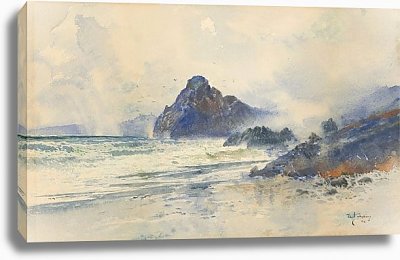 Купить репродукцию картины Дождливый день на диком побережье, Ходжкинс Уильямс