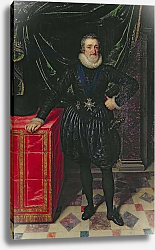 Постер Поурбус Франс Младший Portrait of Henri IV King of France, in a black costume, c.1610 Постер Поурбус Франс Младший Portrait of Henri IV King of France, in a black costume, c.1610