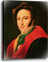 Постер Школа: Итальянская 19в Portrait of Gioacchino Rossini Постер Школа: Итальянская 19в Portrait of Gioacchino Rossini