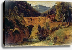 Постер Блехен Карл Mill in the valley near Amalfi, 1829 Постер Блехен Карл Mill in the valley near Amalfi, 1829