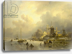 Постер Шелфхаут Андреас A View of Dortrecht, The Sawmill, 1843 Постер Шелфхаут Андреас A View of Dortrecht, The Sawmill, 1843