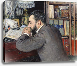 Постер Кайботт Гюстав (Gustave Caillebotte) Portrait of Henri Cordier, teacher at the School of Oriental Languages, 1883 Постер Кайботт Гюстав (Gustave Caillebotte) Portrait of Henri Cordier, teacher at the School of Oriental Languages, 1883