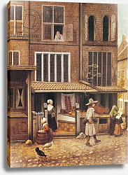 Постер Фрель Якоб Corner of a Town with a Bakery Постер Фрель Якоб Corner of a Town with a Bakery