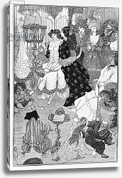 Постер Бердсли Аубри Illustration, probably from The Battle of the Beaux and the Belles, c.1896 Постер Бердсли Аубри Illustration, probably from The Battle of the Beaux and the Belles, c.1896