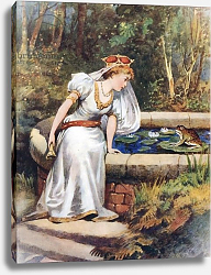Постер Маргетсон Уильям 'Do not cry, dear princess,' said the Frog. 'I can recover your ball for you' Постер Маргетсон Уильям 'Do not cry, dear princess,' said the Frog. 'I can recover your ball for you'