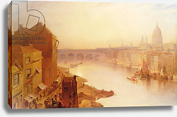 Постер Пайн Чарльз St. Paul's Cathedral: From Southwark Bridge, 19th century Постер Пайн Чарльз St. Paul's Cathedral: From Southwark Bridge, 19th century