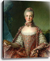 Постер Натье Жан-Марк Portrait of Marie Adelaide 1756 Постер Натье Жан-Марк Portrait of Marie Adelaide 1756