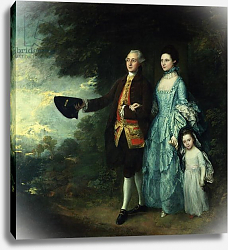 Постер Гейнсборо Томас Mr. and Mrs. George Byam and their eldest daughter, Selina, c.1764 Постер Гейнсборо Томас Mr. and Mrs. George Byam and their eldest daughter, Selina, c.1764