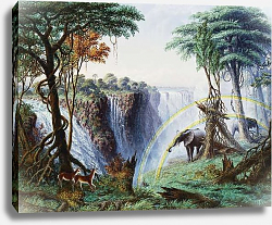 Постер Бэйнс Томас The Mosi-O-A-Tunya or Victoria Falls, Zambesi River, 1874 Постер Бэйнс Томас The Mosi-O-A-Tunya or Victoria Falls, Zambesi River, 1874