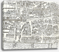 Постер Школа: Английская 19в. London around St. Paul's in 1563, from 'London Pictures: Drawn with Pen and Pencil', 1890 Постер Школа: Английская 19в. London around St. Paul's in 1563, from 'London Pictures: Drawn with Pen and Pencil', 1890
