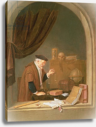 Постер Брекеленкам Квиринг An Old Man Weighing Gold, 1667 Постер Брекеленкам Квиринг An Old Man Weighing Gold, 1667