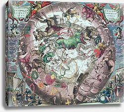 Постер Селлариус Адре (карты) Constellations of Southern Hemisphere, 'The Celestial Atlas, or the Harmony of the Universe' 1708 Постер Селлариус Адре (карты) Constellations of Southern Hemisphere, 'The Celestial Atlas, or the Harmony of the Universe' 1708