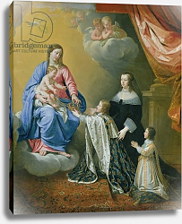 Постер Шампень Филипп The Virgin Mary gives the Crown and Sceptre to Louis XIV, 1643 Постер Шампень Филипп The Virgin Mary gives the Crown and Sceptre to Louis XIV, 1643