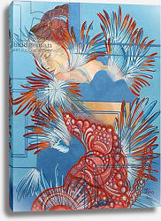 Постер Кордубан Ирина (совр) Red Dress and Chickadees, 2015 Постер Кордубан Ирина (совр) Red Dress and Chickadees, 2015