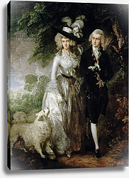 Постер Гейнсборо Томас Mr and Mrs William Hallett, c.1785 Постер Гейнсборо Томас Mr and Mrs William Hallett, c.1785