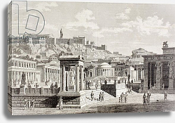 Постер Школа: Европейская Imaginary view of the market place of Agora in Athens, ancient Greece, 'El Mundo Ilustrado', 1880 Постер Школа: Европейская Imaginary view of the market place of Agora in Athens, ancient Greece, 'El Mundo Ilustrado', 1880