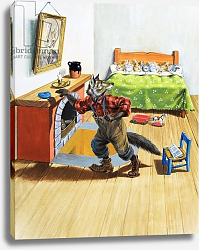 Постер Ливраджи Вирджинио (дет) Wolf in Rabbit's House, illustration from 'Brer Rabbit' Постер Ливраджи Вирджинио (дет) Wolf in Rabbit's House, illustration from 'Brer Rabbit'