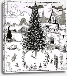 Постер Бласко Джизус (дет) Chistmas tree surrounded by dancing animals Постер Бласко Джизус (дет) Chistmas tree surrounded by dancing animals