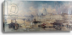 Постер Аллом Томас (грав) Design for the Thames Embankment, view looking upstream Постер Аллом Томас (грав) Design for the Thames Embankment, view looking upstream