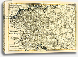 Постер Бонне Чарльз (карты) Germany, Bohemia and Hungary, with part of Poland, 1780 Постер Бонне Чарльз (карты) Germany, Bohemia and Hungary, with part of Poland, 1780