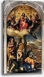 Постер Веронезе Паоло Virgin and Child with angel musicians and Saints Постер Веронезе Паоло Virgin and Child with angel musicians and Saints