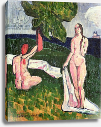 Постер Бернард Эмиль Two Bathers under a Tree, 1889 Постер Бернард Эмиль Two Bathers under a Tree, 1889
