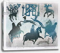 Постер Уоллингтон Глория (совр) Pictish Hunting Scene III, 1995 Постер Уоллингтон Глория (совр) Pictish Hunting Scene III, 1995