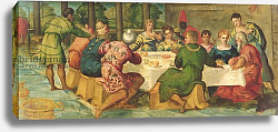 Постер Тинторетто Джакопо King Belshazzar's Banquet, c.1543/44 2 Постер Тинторетто Джакопо King Belshazzar's Banquet, c.1543/44 2