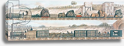 Постер Школа: Английская 19в. Liverpool and Manchester Railway: Freight and livestock Постер Школа: Английская 19в. Liverpool and Manchester Railway: Freight and livestock