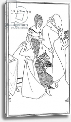 Постер Бердсли Аубри 'The Repentance of Mrs...', illustration from 'The Yellow Book', c.1896 Постер Бердсли Аубри 'The Repentance of Mrs...', illustration from 'The Yellow Book', c.1896