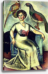 Постер Машков Илья Portrait of a Lady with Pheasants, 1911 Постер Машков Илья Portrait of a Lady with Pheasants, 1911