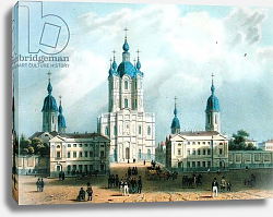 Постер Байот Жан The Smolny Cloister in St. Petersburg, printed by Edouard Jean-Marie Hostein, 1840s Постер Байот Жан The Smolny Cloister in St. Petersburg, printed by Edouard Jean-Marie Hostein, 1840s