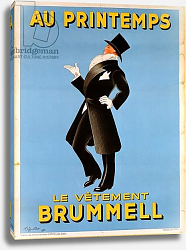 Постер Капиелло Леонетто Poster advertising 'Brummel' clothing for men at 'Printemps' department store, 1936 Постер Капиелло Леонетто Poster advertising 'Brummel' clothing for men at 'Printemps' department store, 1936